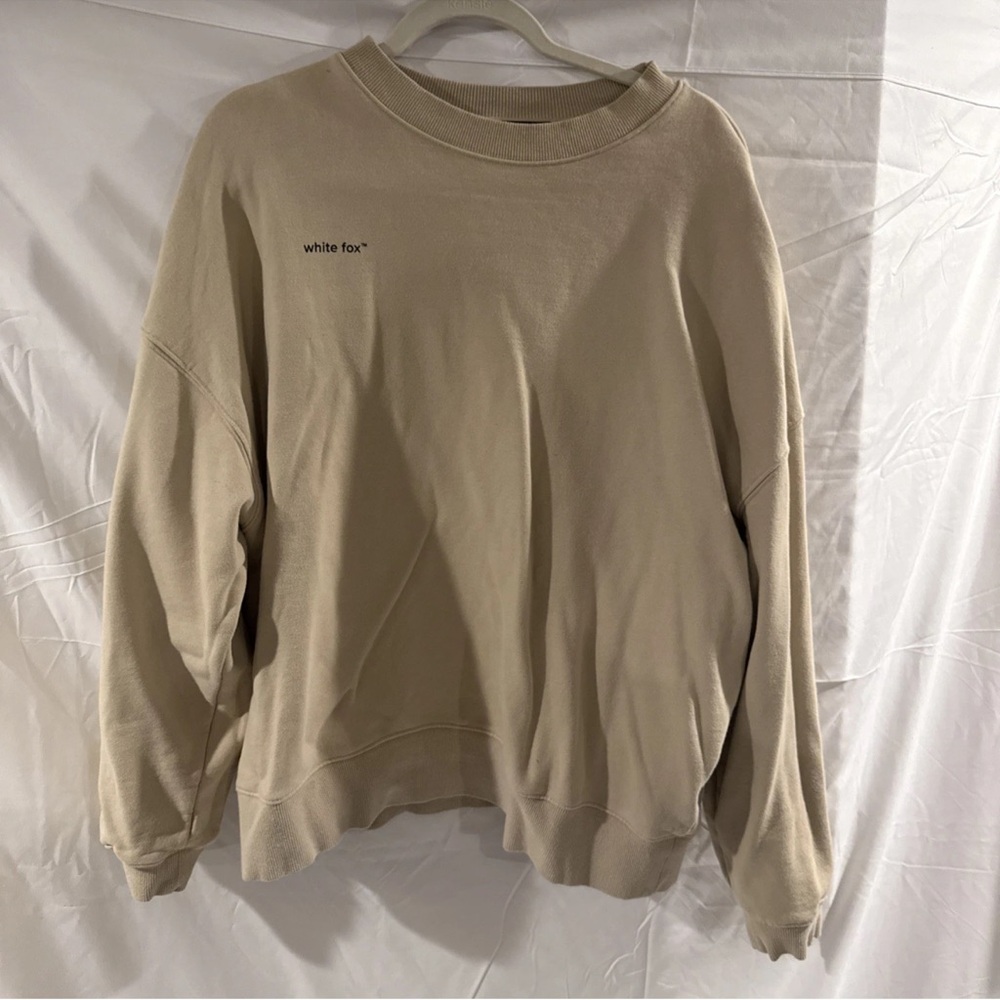 White Fox Womens Sweatshirt Size XL
